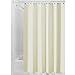 InterDesign Mold & Mildew Resistant Fabric Shower Curtain or Liner – Sand, 72” x 96”, Extra Long