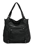 Scarleton Soft Washed Front Multi Pocket Shoulder Bag H1783