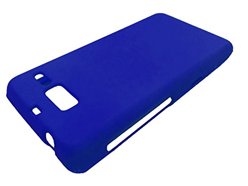 For Motorola Droid Razr M/I XT907 Luge Hard Phone Protector Cover Case + Happy Face Phone Dust Plug (Blue)