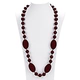 Consider It Maid Silicone Teething Necklace for Mom to Wear - FREE E-BOOK - BPA FREE and FDA Approved - Peas in a Pod (Chocolate)