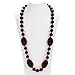 Consider It Maid Silicone Teething Necklace for Mom to Wear - FREE E-BOOK - BPA FREE and FDA Approved - Peas in a Pod (Chocolate)