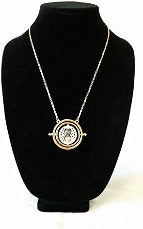 Harry Potter Time Turner Hermione Granger Rotating Spins Hourglass Necklace