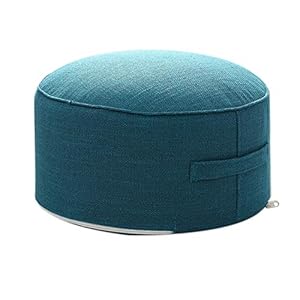 Cimoto Round High Strength Sponge Seat Cushion Tatami Cushion Meditation Yoga Round Mat Chair Cushions(Blue)