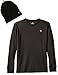 Southpole Boys' Big Boys' Basic Thermal in Solid Colors with Beanie Combo
