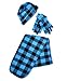 Women's Winter Fleece Winter Set-Polyester Fleece Hat, Gloves, and Scarf Set for Cold Weather