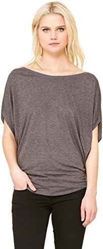 Zara Yoga Studio |LA| Women's Flowy Circle Top (2 XLarge /Dark Grey Heather)