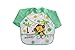 MOMLOVES - Waterproof Sleeved Bib,Infant Toddler Baby Waterproof Bib,6-36 Months (Green(Monkey))