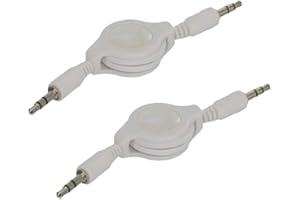 Retractable 3.5mm AUX Cable Audio Car/Home Audio Line Suitable for MP3,MP4 Etc 2 Pcs New Released Sturdy and Fashionable Usef