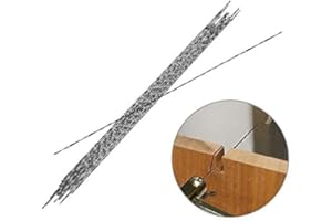 12 Pcs Scroll Saw Blades, with Spiral Teeth for Wood Metal Plastic Cutting Sawing Carve Handheld Scroll Saw(#4)