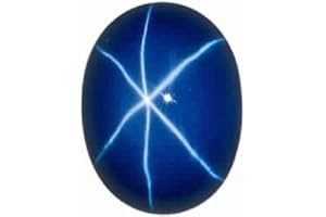 INSTAGEM Lab Created Synthetic Blue Star Sapphire Oval Cabochon Loose Stones from 5x3mm - 12x10mm