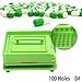 3 Generation 100 Holes Capsule Holder Size 0, Manual Filling Plate, Capsule Filling Machine, Capsule Plate, Empty Capsule Filling Board,(Free Use Instructions）