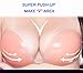 Wingslove Adhesive Bra Reusable Strapless Self Silicone Push-up Invisible Sticky Bras for Backless Dress (Nude,D)