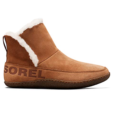 Sorel-Womens-Nakiska-Bootie-House-Slippers-with-Suede-and-Faux-Fur-Lining