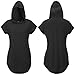 Doreen Women's Loose Hoodie T Shirt Tops Short Sleeve Mini Dress Casual Blouse