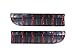 Stainless Steel Black Rear Bumper Scuff Sill Plate Trim For Land Rover Range Rover Sport 2014-2017