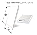 LED Troffer 2x2 FT Hyperikon, 35W (72W Equivalent), 4000K, 3770 Lumens, 24 x 24, Dimmable 0-10v, 100-277v, White Frame, DLC-Qualified and Lighting Facts (Eligible for Rebate Programs)
