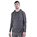 Arctic Pole Mens Lightweight Tri Blend Hoodie Tee Shirt NO Pockets Large, Charcoal