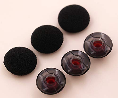 IiEXCEL Earbuds Eartips Kit Replacement for Plantronics Voyager 5200, Large Size Ear Gels Tips and Foam for Plantronics Voyager 5200 / Legend Eartip Kit (3 Pack) Large Gray