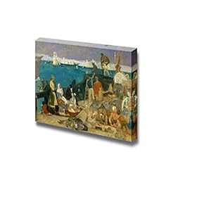 Marseilles, Gateway to The Orient by Pierre C. Puvis de Chavannes - Canvas Print Wall Art Famous Painting Reproduction - 12" x 18"