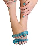 Toe Separators - Durable Comfortble Gel Separator for Pedicures and Stretching - Set of 2 - Better Than Foam and Easy To Clean - Salon Style Pedicure