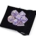 UDIXI Polyhedral DND Dice Sets Iridecent Transparent Discolored Dice for Dungeons and Dragons Pathfinder RPG MTG Table Gaming Dice(Purple Dice)