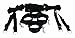 Sex And Mischief Bed Bondage Restraint Kit Black