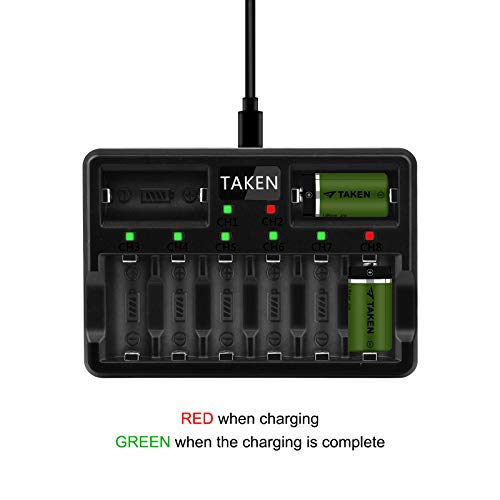 Arlo Rechargeable Batteries, Taken 24 Pack 3.7V 750mAh Recharged