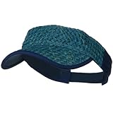 Straw Trucker Visor - Blue