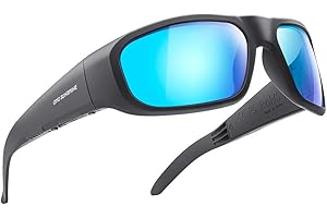 OHO SUNSHINE OhO Smart Glasses,Polarized Sunglasses with Bluetooth Speaker,Athletic/Outdoor UV Protection and Voice Control,Unisex(Mirror Blue Lens)