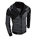 Men's Sweater,Neartime Warm Hoodie Man Hooded Sweatshirt Jacket Coat (L, Black)
