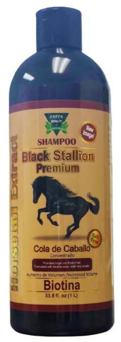 Photo 1 of Black Stallion Premium Horsetail Shampoo * New & Improved Formula *Black Stallion Premium Horsetail Shampoo1Lt 50% biotine Shampoo COLA DE CABALLO 1Lt