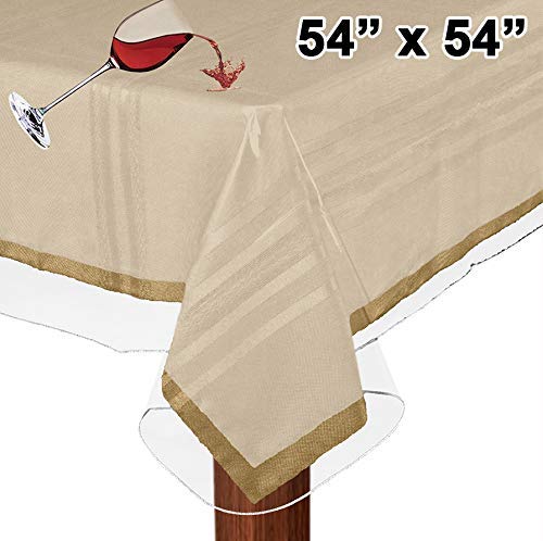3 LAMINET+Crystal+Tablecloth+Protectors+Square