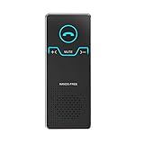 Wireless Car Speakerphone Bluetooth in-car Speaker Receiver Sun Visor Car Stereo Player Hands-Free Car Kit for iPhone Samsung LG