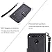 Essential Ph-1 Case, Essential Phone Wallect Case, [Wallet Stand] Flip Magnetic 6 Cards Slot/Cash Pocket PU Leather Cover with Wrist Strap and Oil Edge Making for Essential Phone PH-1 (Black)