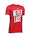 Under Armour Boys' Never Lose T-Shirt, Red/Black, Youth X-Large