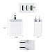 Quick Charge 3.0 USB Wall Charger, 3 Ports Travel Phone Charger Plug Fast AC Power Adapter QC 3.0 by SKY CASTLE for Smart Phone Samsung Galaxy S8/S7/S6/Note, iPhone X/8/7