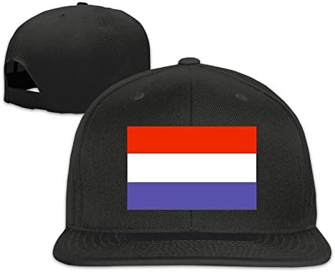 JIN HUA XU Unisex Baseball Cap Dutch Flag Hip-Hop Flat Edge Cap Sunhat Fashion Leisure Hat With adjustment Buckle