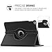 MoKo Case Fit 2018/2017 iPad 9.7 6th/5th Generation - 360 Degree Rotating Cover Case with Auto Wake/Sleep Compatible with Apple iPad 9.7 Inch 2018/2017, Black