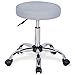 UREST Rolling Stool Adjustable Stool Massage Stool Swivel Office Desk Stool Chair with Wheels for Home,Office,Spa,Shop,Vanity in Grey