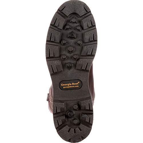 Georgia Men's Homeland Wellington Work Boot-M Pull, Brown, 10 M US