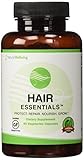 Hair Essentials Natural Hair Growth Supplement for Women and Men-Super Size Value Package- 2 Bottles