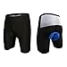 Twotwowin 3D Gel Padded Cycling Shorts Men's Bicycle Cycling Underwear Shorts Breathable Anti Bacterial Lightweight 10 Panel 82 Hole Padded Shorts (L Recommend 1 Size Up)