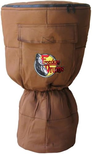 Chocolate CustomFit Djembe Case by Freedom Drums-26" x 15.5" (XXL)