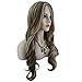 eNilecor 2 Tones Blonde Mixed Auburn Highlights Wigs Long Curly Full Natural Women Heat Resistant Synthetic Hair Custom Party Wig with Side Bangs+ Wig Cap (29