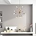 Housen Solutions Sputnik Chandeliers 12 Lights Vintage Brass Pendant Lighting, UL Listed