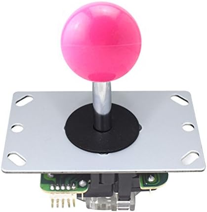 Amatek Pink Ball 5 Pin Micro Switches 8 Way Arcade Joystick Replacement Cable Parts For Mame Jamma Arcade Usb Encoder PC Game Cabinet DIY Joystick and Button Kit
