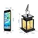 LVJING Solar Lantern Hanging Solar Lights Outdoor Decorative LED Solar Outdoor Lantern for Patio Landscape Yard with Warm White Flameless Candles Flickering (6 Pack)