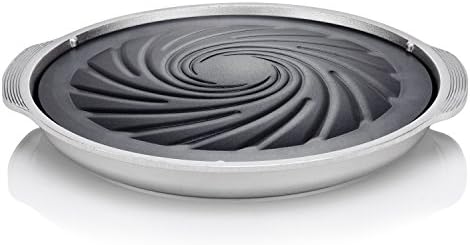Techef - True Grill Pan - Stovetop Nonstick Indoor/Outdoor Smokeless Bbq Grill Set Including A Grill Plate And Alumium Drip Tray (Dome)