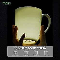 Upscale Coffee Mug Set, Fine Bone China Coffee Cups