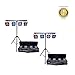Chauvet 4BAR Tri USB Tri-color LED Wash Lighting System 2-Pack with 1 Year Free Extended Warranty